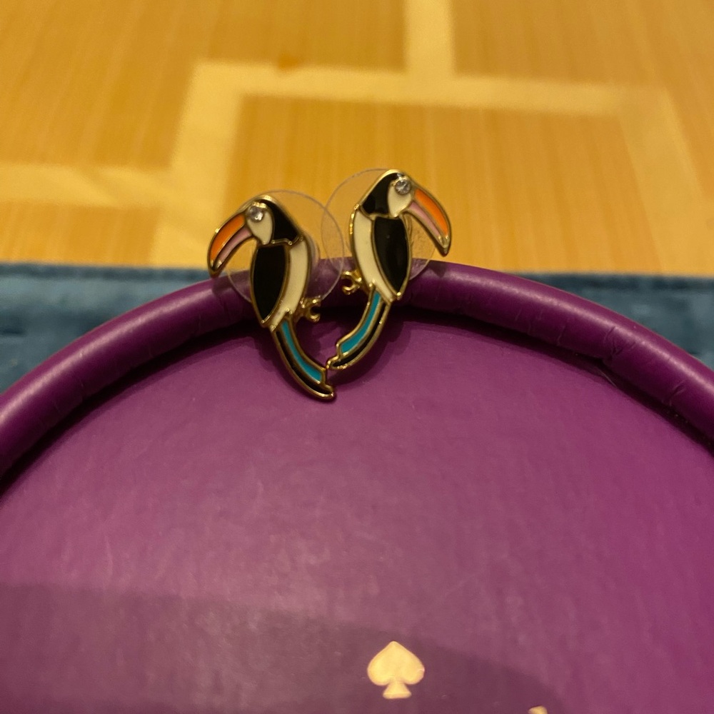 Kate Spade Toucan gold Bird Earrings